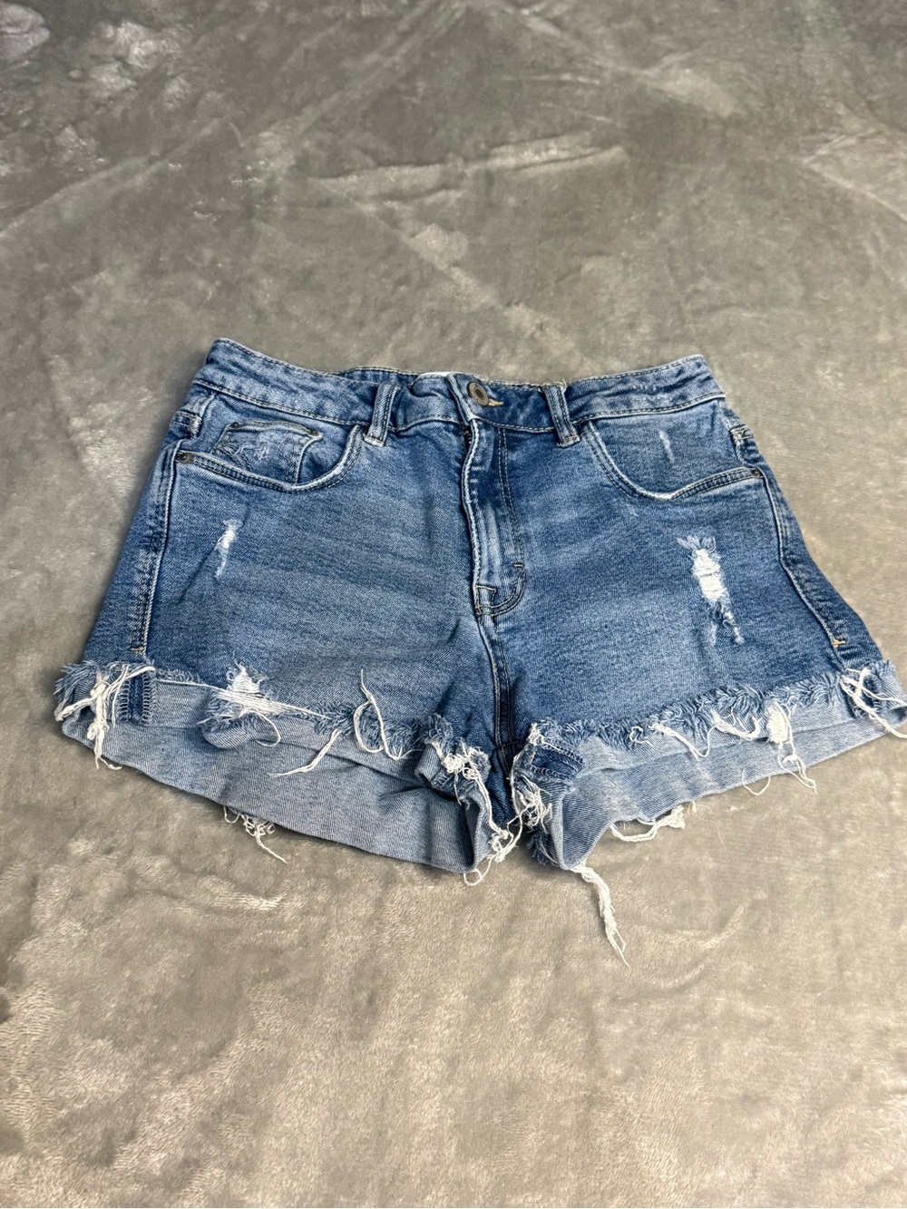 Zara Trafalac Denim Jean Shorts Size 2